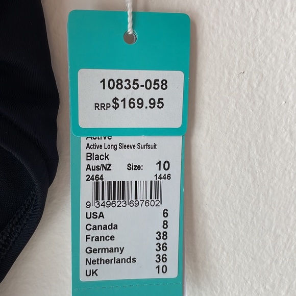 Seafolly Active Long Sleeve Surfsuit - Picture 4 of 4